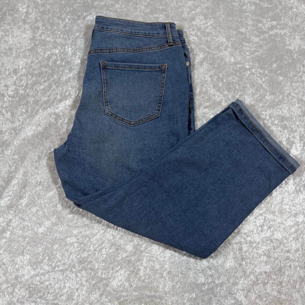 Nine West Blue Denim Khrystie Capri Size 12